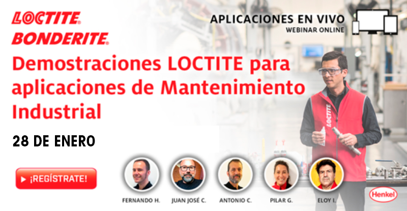 LOCTITE aprende a realizar aplicaciones de mantenimiento industrial de la mano de expertos 