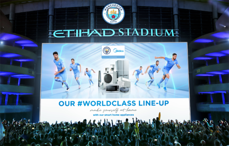 MIDEA continúa potenciando su patrocinio del Manchester City con innovadoras acciones 