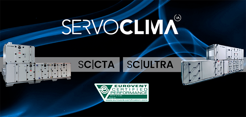 SERVOCLIMA nueva certificación EUROVENT de la serie SC CTA 