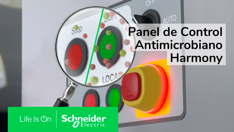 SCHNEIDER Electric: Harmony XB5, la gama de pulsadores con protección antimicrobios