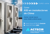 ACTECIR, Asociación Catalana de Técnicos en Energía, Climatización y Refrigeración, presenta su  Curso Online R32 en Instalaciones de Clima