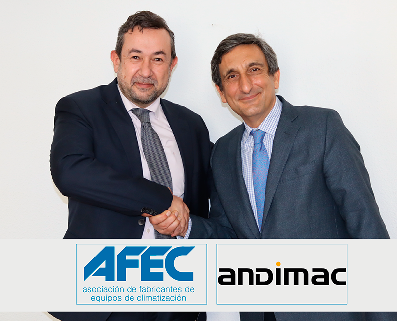 AFEC y ANDIMAC impulsarán el mercado de climatización en el marco de las ayudas europeas a la rehabilitación AFEC y ANDIMAC impulsarán el mercado de climatización en el marco de las ayudas europeas a la rehabilitación
