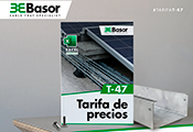 Basor Electric, ha presentado la actualización de su Tarifa de precios en su versión Española T-47, donde se recoge una actualización de precios para sus principales productos