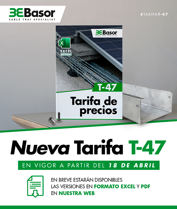 BASOR actualiza su tarifa de precios a la versión T-47