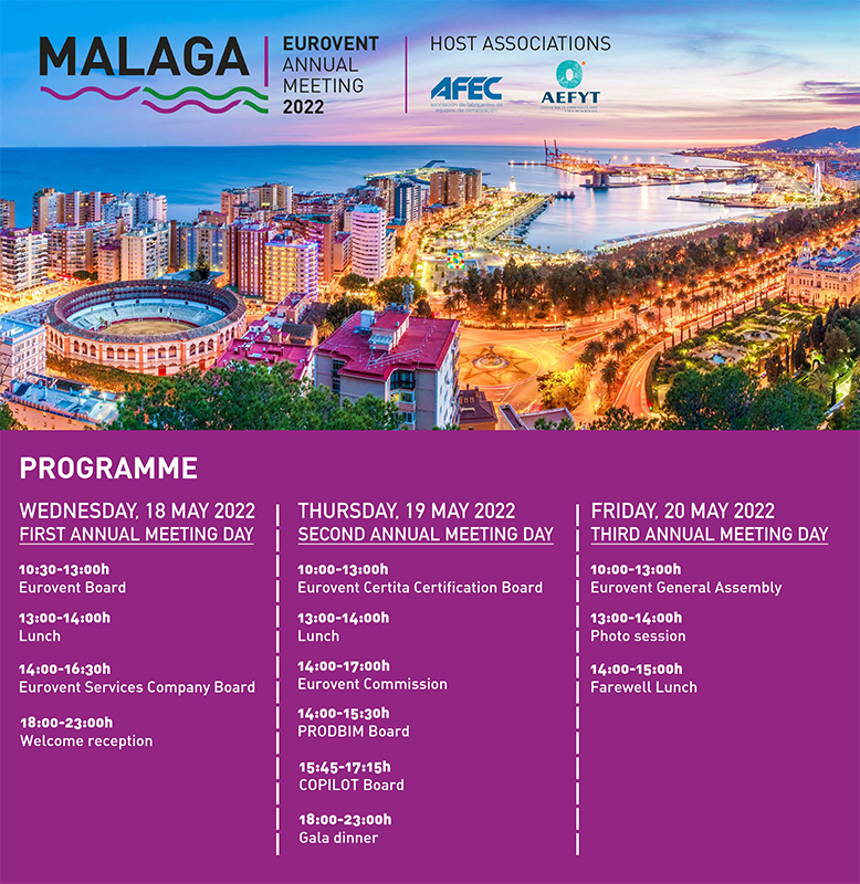 EUROVENT celebrará su reunión anual en Málaga 