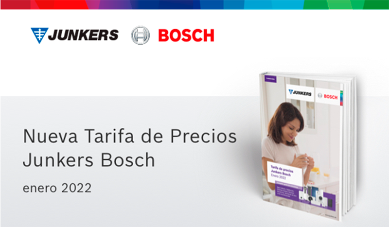 JUNKERS BOSCH presenta nueva tarifa de precios