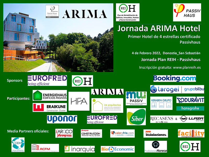 La Jornada ARIMA Hotel - Plan REIH(R), primer Hotel de cuatro estrellas certificado Passivhaus