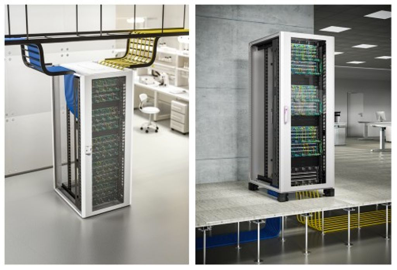 RITTAL, gestión de cables con calidad profesional con el nuevo rack para redes TX CableNet 