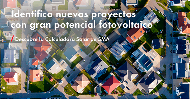 SMA lanza una calculadora solar que valora el potencial fotovoltaico de una vivienda