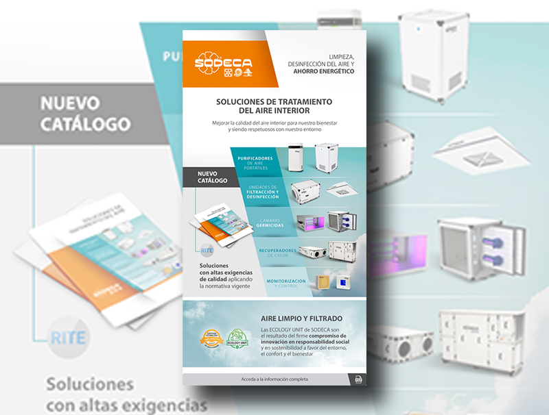 SODECA ofrece eficiencia en ventilación y calidad del aire interior con soluciones de tratamiento de aire para diferentes aplicaciones
