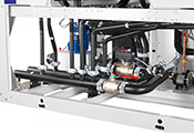 Carrier ha introducido opciones de free cooling y recuperación de calor de alto rendimiento en su gama de enfriadoras scroll refrigeradas por aire 30RBP AquaSnap®