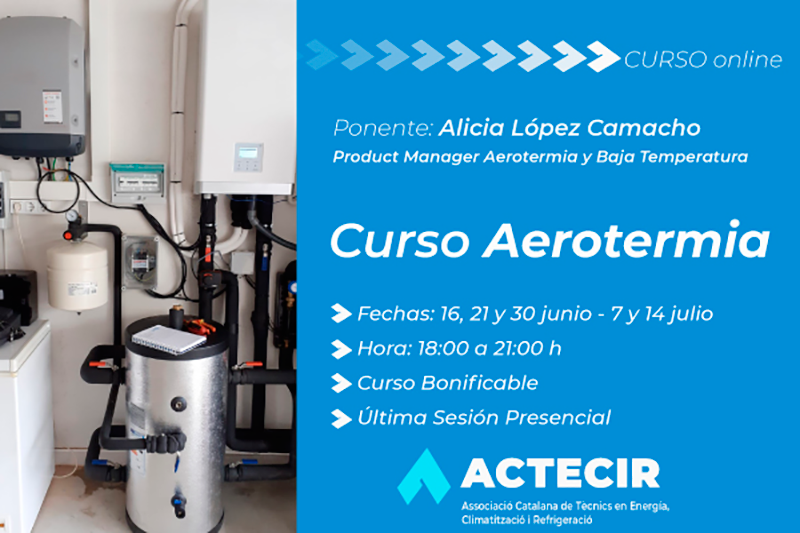 ACTECIR organiza nuevo curso sobre Aerotermia