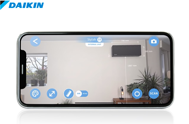 DAIKIN lanza su App 3D que simula cómo quedarían los equipos instalados antes de su compra DAIKIN lanza su App 3D que simula cómo quedarían los equipos instalados antes de su compra