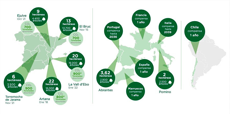 EUROFRED compensa el 100% de sus emisiones de CO2 reforestando zonas incendiadas