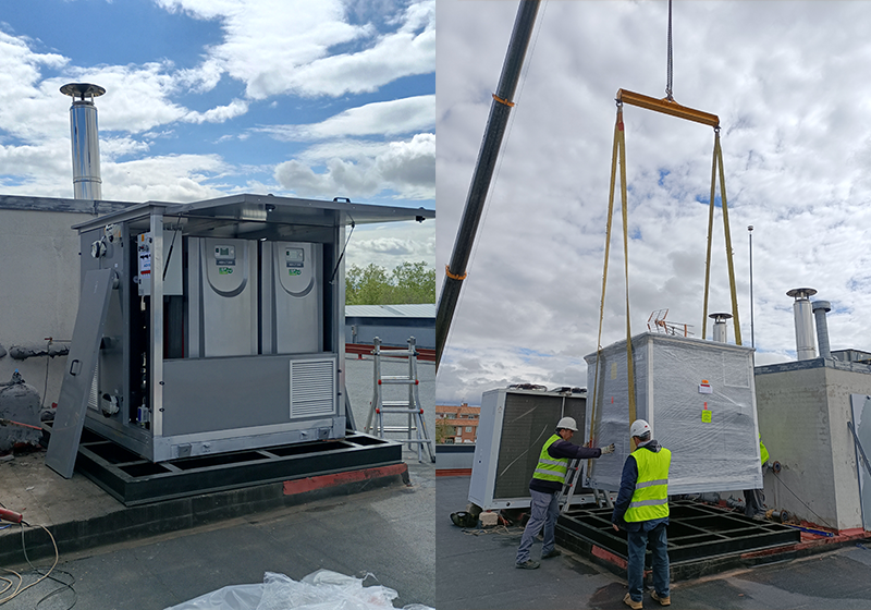 HITECSA, calderas Adisa en un edificio de oficinas en Villaviciosa HITECSA, calderas Adisa en un edificio de oficinas en Villaviciosa