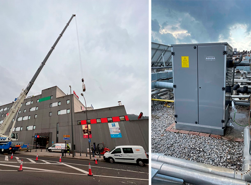 HITECSA, calderas HE Adisa en un Hotel en Oviedo