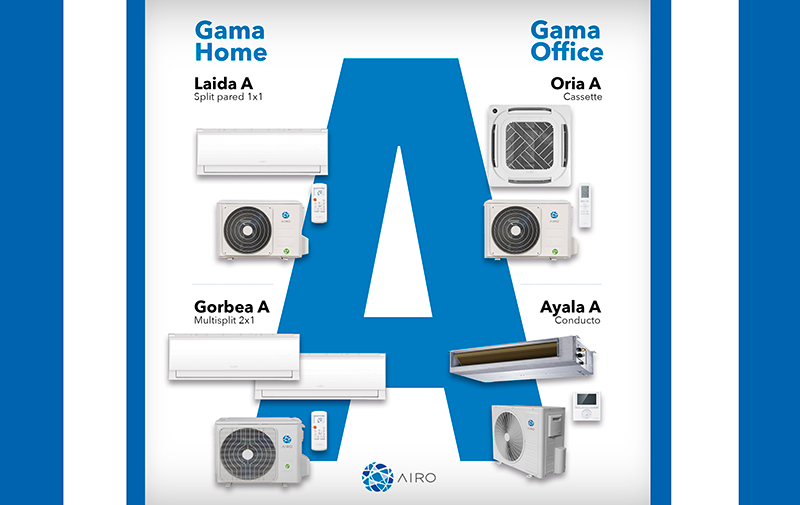 AIRO presenta su nueva gama A de climatización doméstica y comercial AIRO presenta su nueva gama A de climatización doméstica y comercial