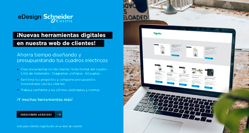 SCHNEIDER Electric, nuevo eDesign Terciario ahora también con PrismaSet S
