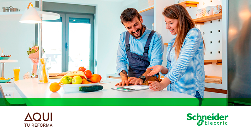 SCHNEIDER Electric y Aquí tu Reforma rehabilitan los hogares del futuro, en clave sostenible y digital
