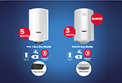 Descubre la nueva gama de termos eléctricos multiposición y con resistencia envainada Dry Multis con la incorporación de los modelos Multis 3