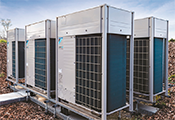 Los sistemas VRF calientan y refrigeran grandes edificios como oficinas, escuelas u hospitales entre otros