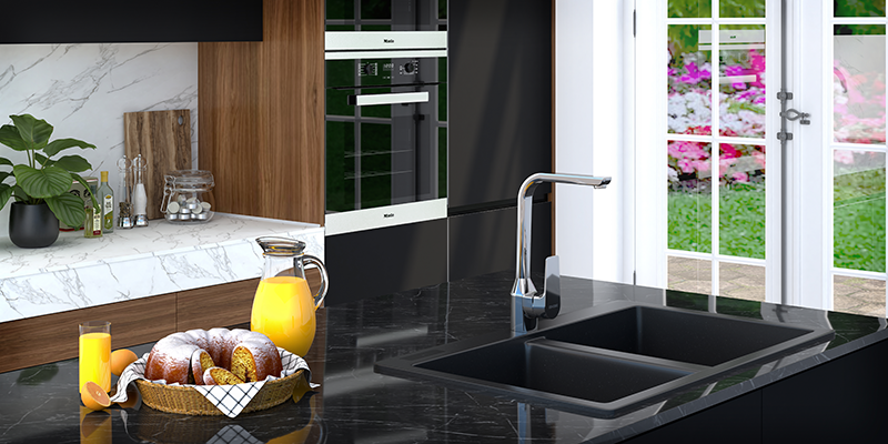 GENEBRE, nuevos diseños de la Serie Koral Cocina de Genebre, diseño y funcionalidad