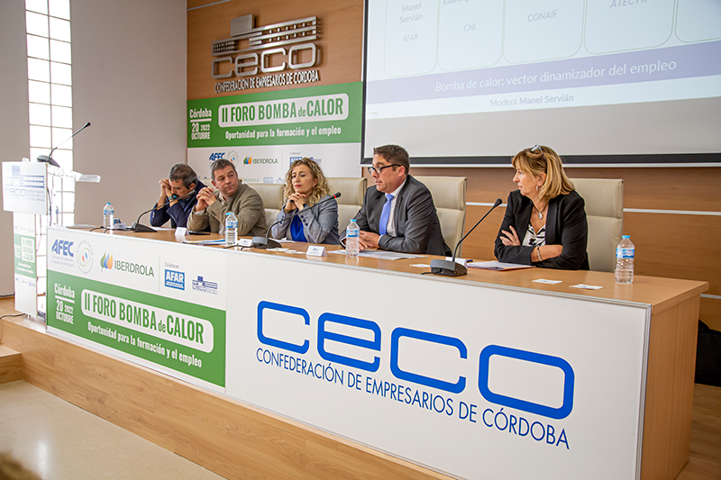 AFEC, La “reina” de la descarbonización, coronada en Córdoba II Foro de Bomba de Calor: formación y empleo   