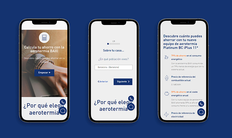 BAXI incorpora nuevas funcionalidades en su web para orientar a los usuarios en la búsqueda de un equipo de aerotermia