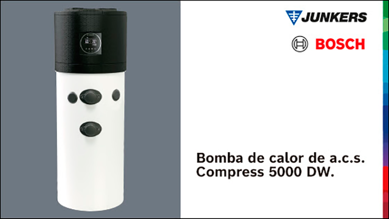 BOSCH, nueva bomba de calor de agua caliente Compress 5000 DW