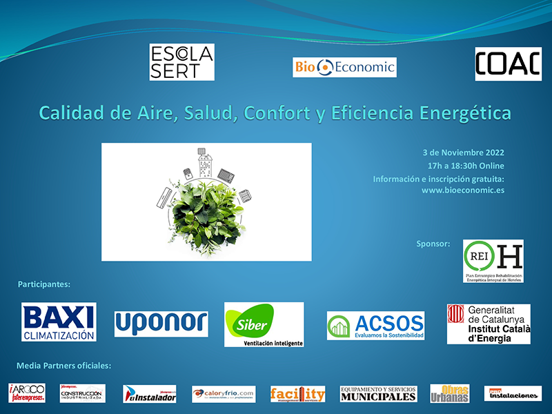Jornada Técnica Online “Calidad de Aire, Salud, Confort y Eficiencia Energética”