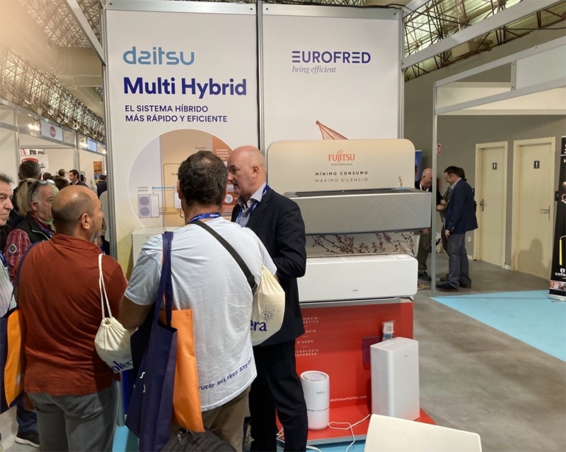 EUROFRED presenta las últimas novedades aerotérmicas de Fujitsu y Daitsu en el Fegime Meeting Point 2022