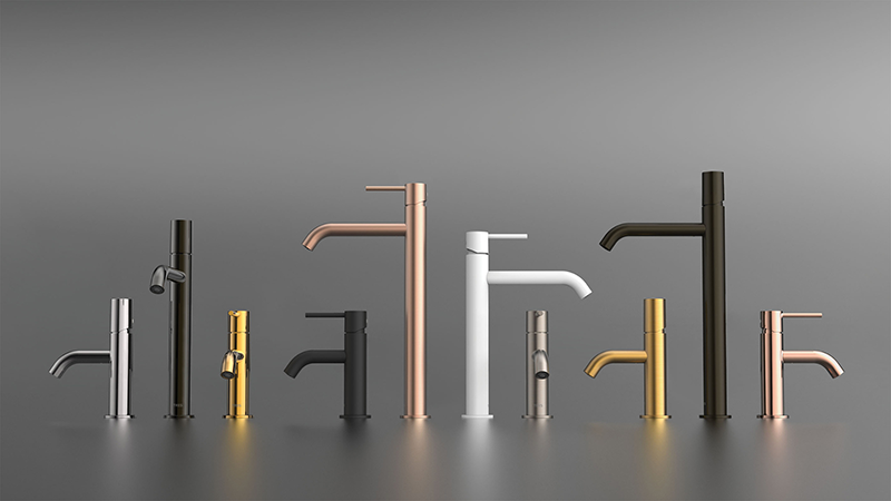 TRES GRIFERÍA lleva a Marbella Design sus elegantes griferías en oro mate y oro rosa mate