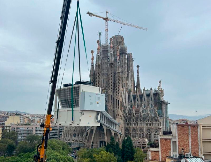 HITECSA - Enfriadora Kr3 en un importante Banco en Barcelona HITECSA - Enfriadora Kr3 en un importante Banco en Barcelona