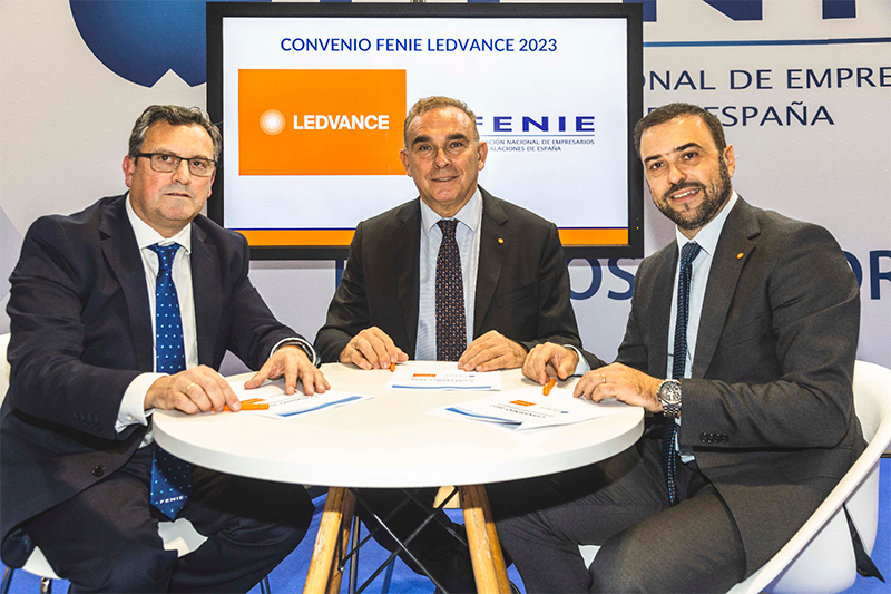 LEDVANCE y FENIE renuevan su acuerdo de colaboración para seguir impulsando la actividad de los instaladores
