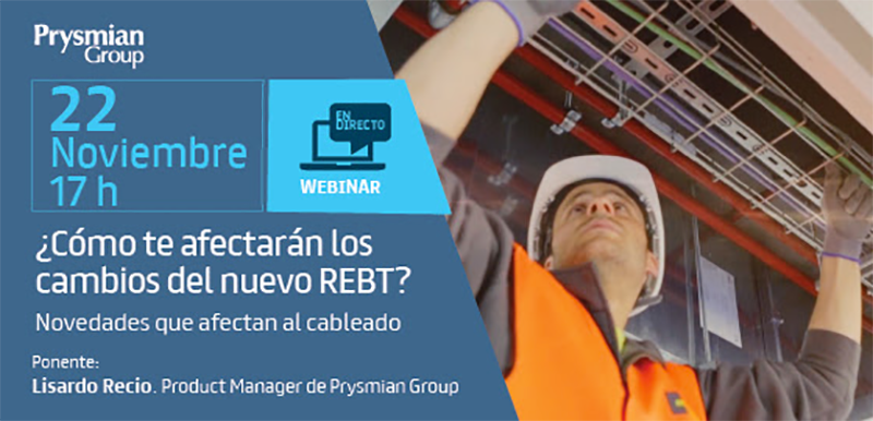 PRYSMIAN Group organiza un webinar de avance de novedades del futuro REBT