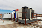 El Kubic Next de Hitecsa Cool Air climatiza un supermercado de Bolaños de Calatrava, Ciudad Real, un equipo roof top aire-aire, modelo KuNB 075i