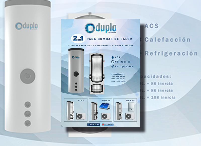 SUICALSA, lanza una nueva familia de depósitos diseñados para su uso con bombas de calor/aerotermia