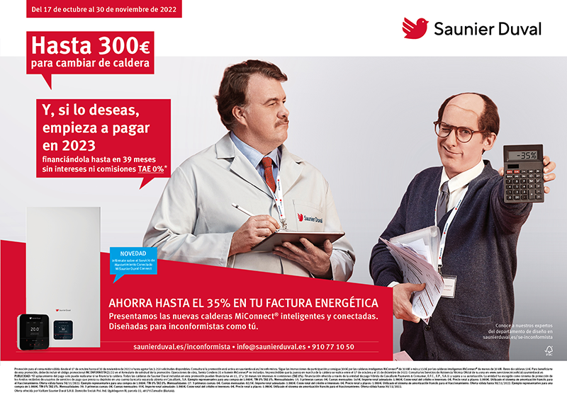 SAUNIER Duval, nueva promoción de calderas 