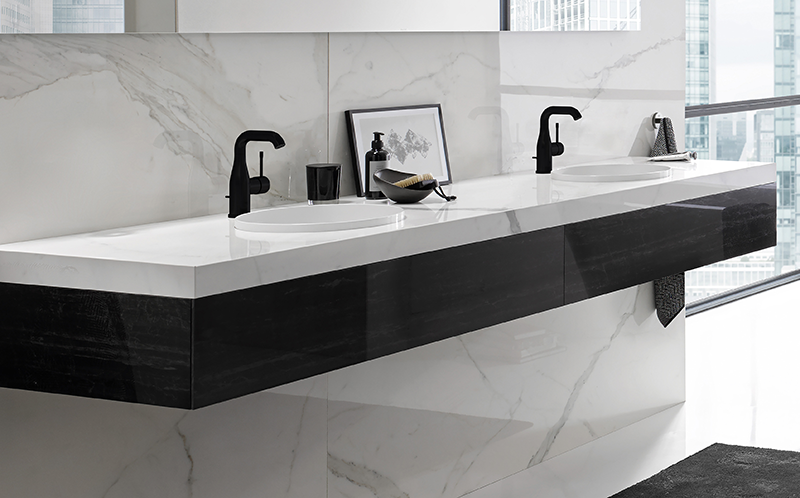 GROHE presenta su nuevo acabado negro mate para el baño y la cocina