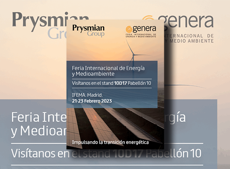 PRYSMIAN Group estará presente en Genera 2023