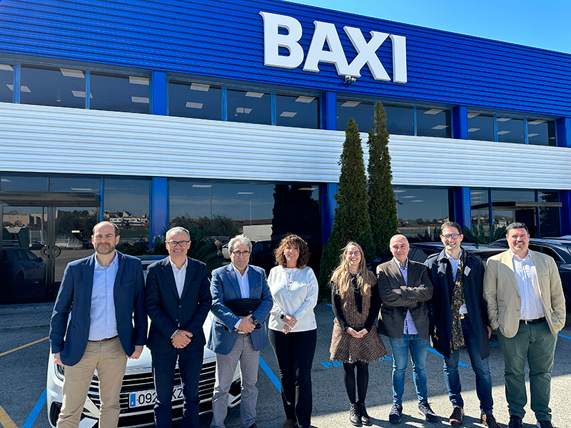 SALVADOR Escoda S.A. explora nuevas alianzas con BAXI tras visitar su fábrica de aerotermia de Vilafranca del Penedès