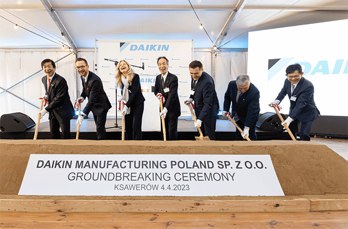 DAIKIN Europe inicia la construcción de la primera fábrica de bombas de calor en Polonia, que creará 3.000 nuevos puestos de trabajo de aquí a 2030