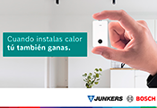 Bajo el claim “Cuando instalas calor, tú también ganas”, Junkers Bosch plus lanza una nueva promoción para premiar a los profesionales que instalen calderas de condensación Junkers Bosch
