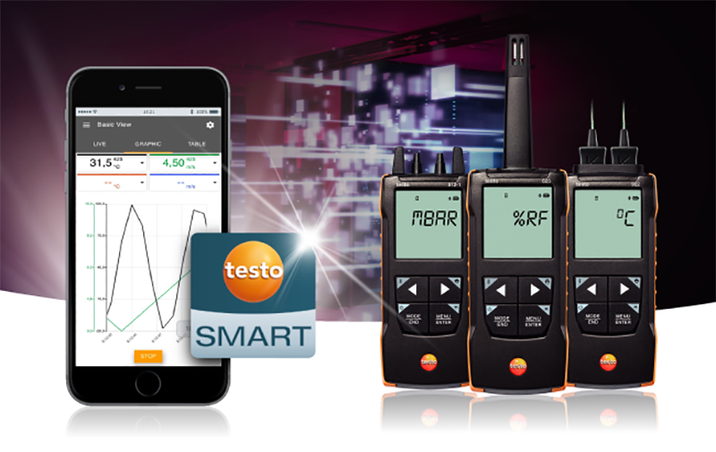 TESTO presenta la nueva gama Compact Class compatible con la App testo Smart