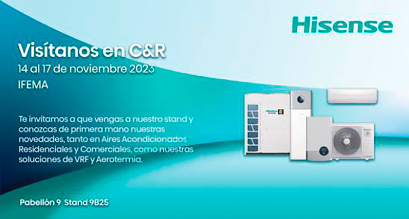 HISENSE presentará sus soluciones de VRF y Aerotermia en CR Madrid 2023 1