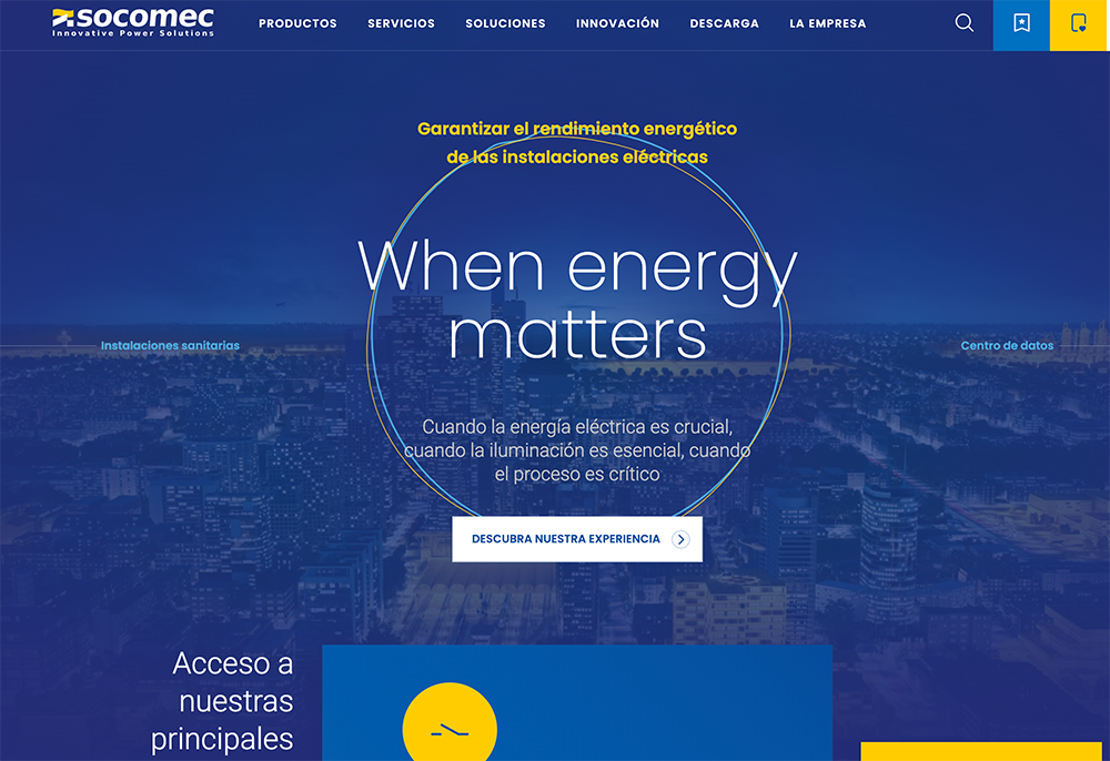 SOCOMEC IBERICA ANUNCIA EL LANZAMIENTO DE SU NUEVA PAGINA WEB 1