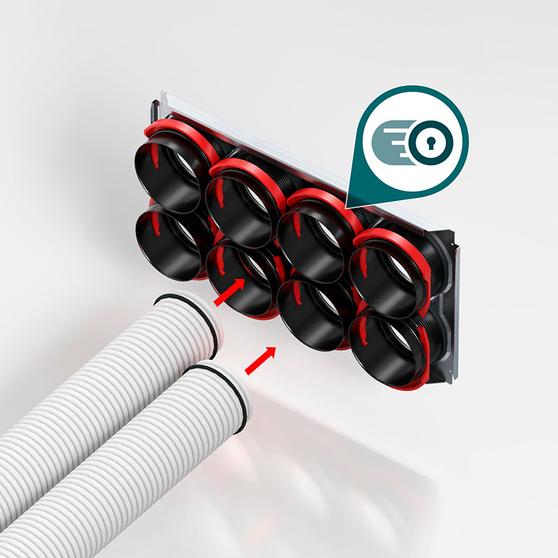 Zehnder CSY RapidLock Mounting Plate QuickInstallation Cutout 1