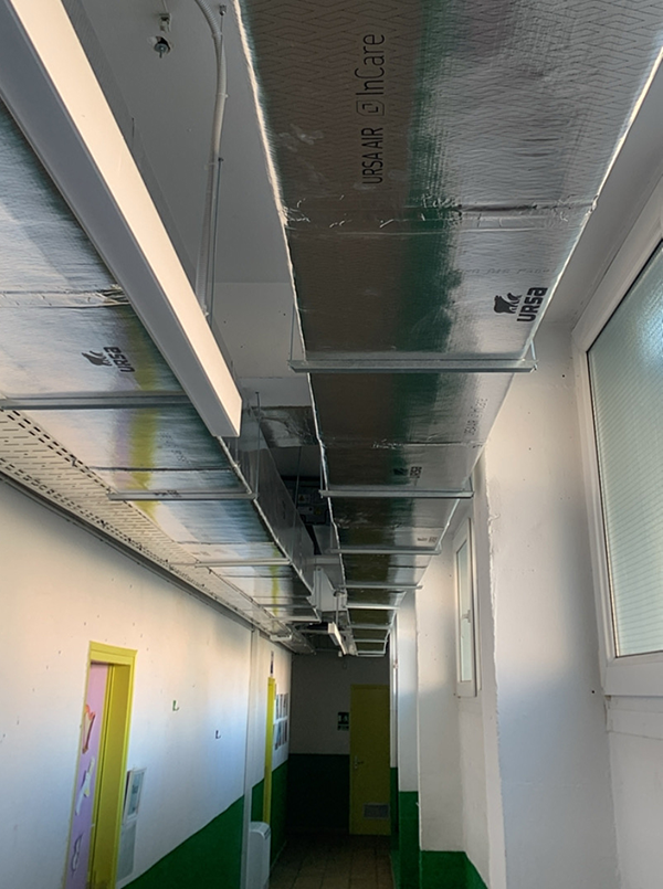 Materiales URSA AIR Incare en la rehabilitación del Colegio San Sadurní 1