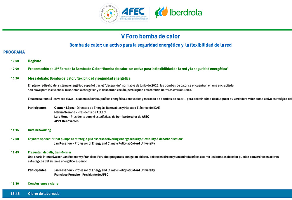 AFEC Programa V Foro bomba de calor 1