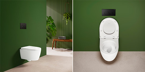 GEBERIT 2024 Acanto WC with TurboFlush Flush Supervision 3